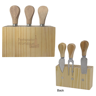 Bamboo Cheese Serving Set